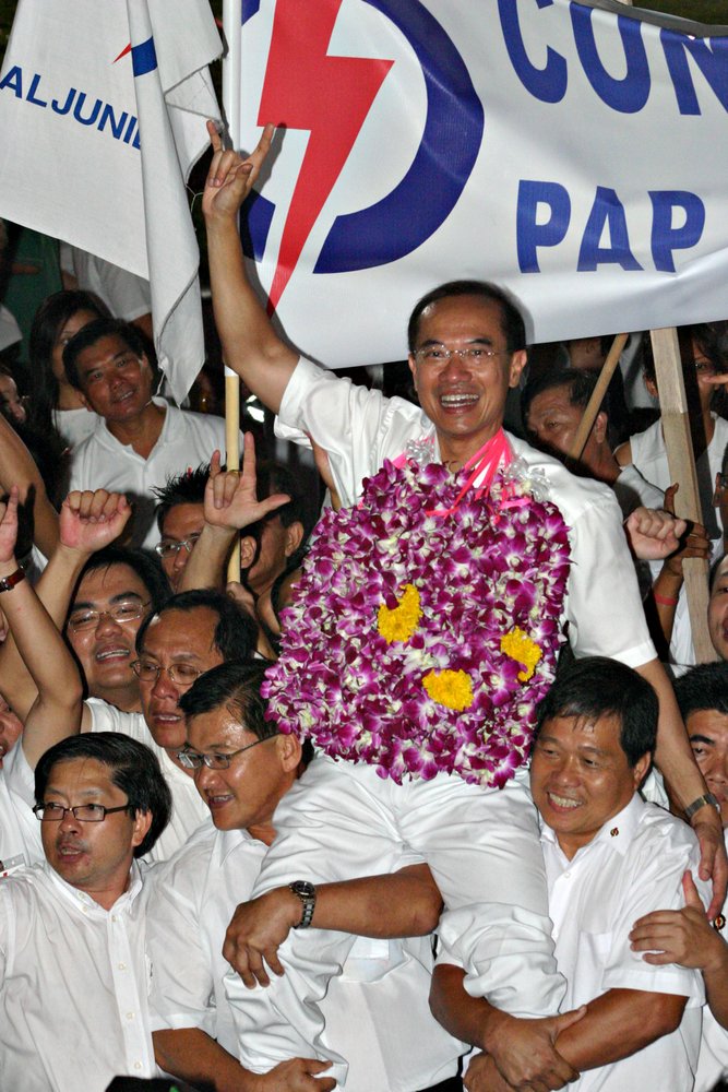 Photo from the 2008 election campaign when George Yeo was a PAP politician in SIngapore
